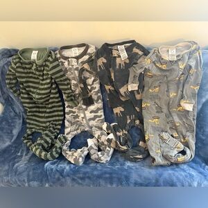 Gerber Baby Sleepers- set of 4- two 18m, two 24m